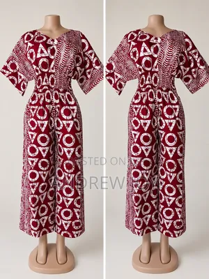 Stylish Smoky Ankara Jumpsuit