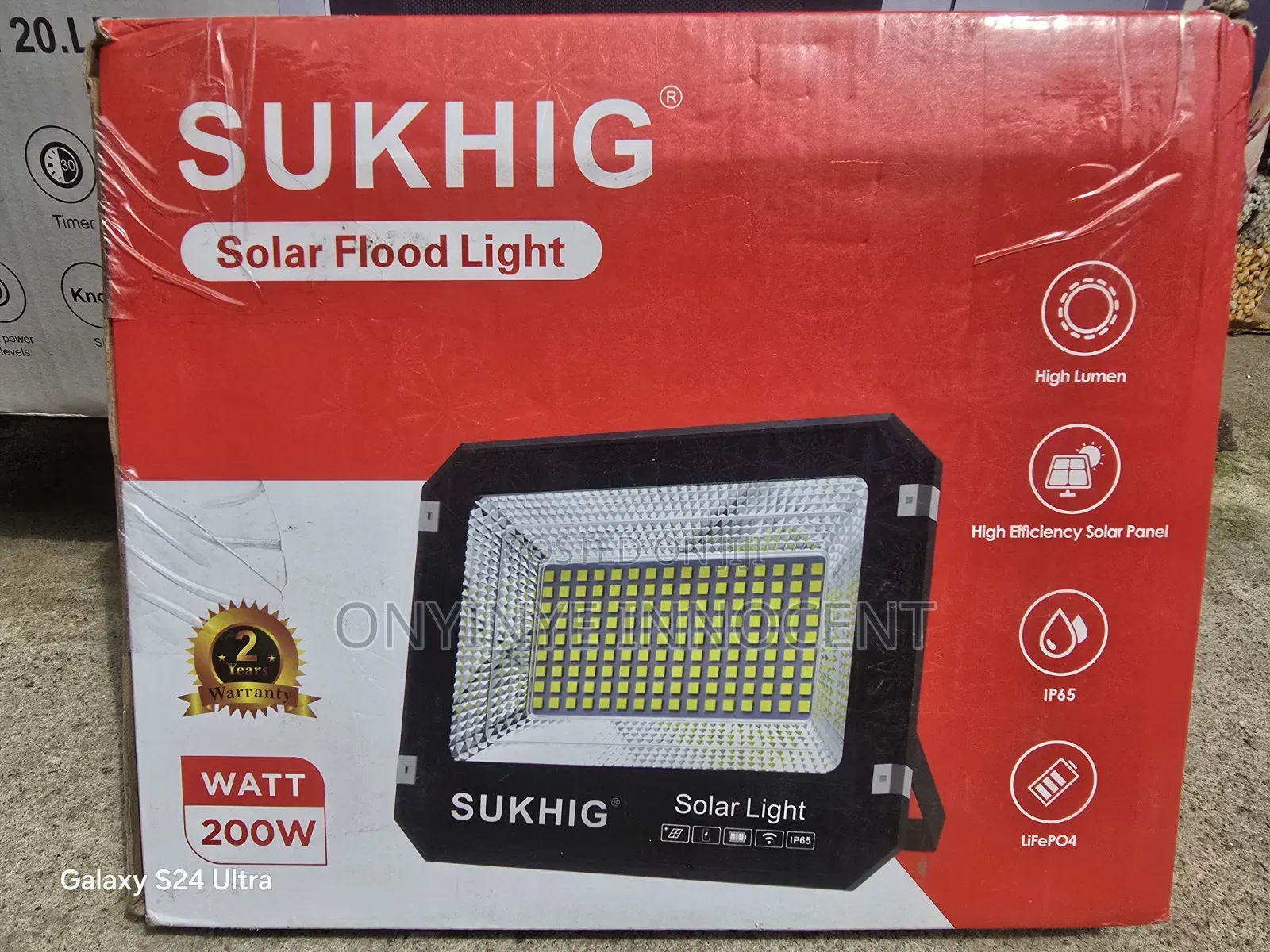 Sukhig 200w Premium Solar Flood Light