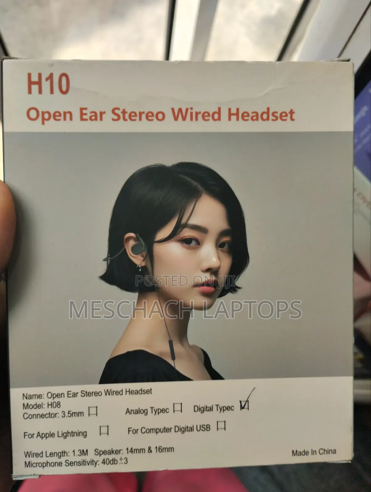 Open Ear Stereo Wired Headset Type C