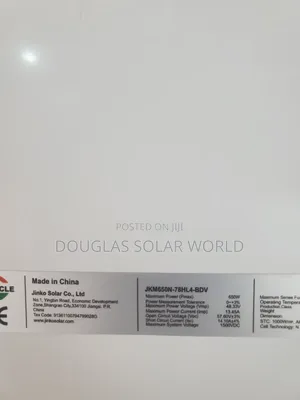 Jinko Solar 650w Half-Cut Mono Solar Panel