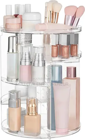 360 Cosmetics Rotative Rack and Storage