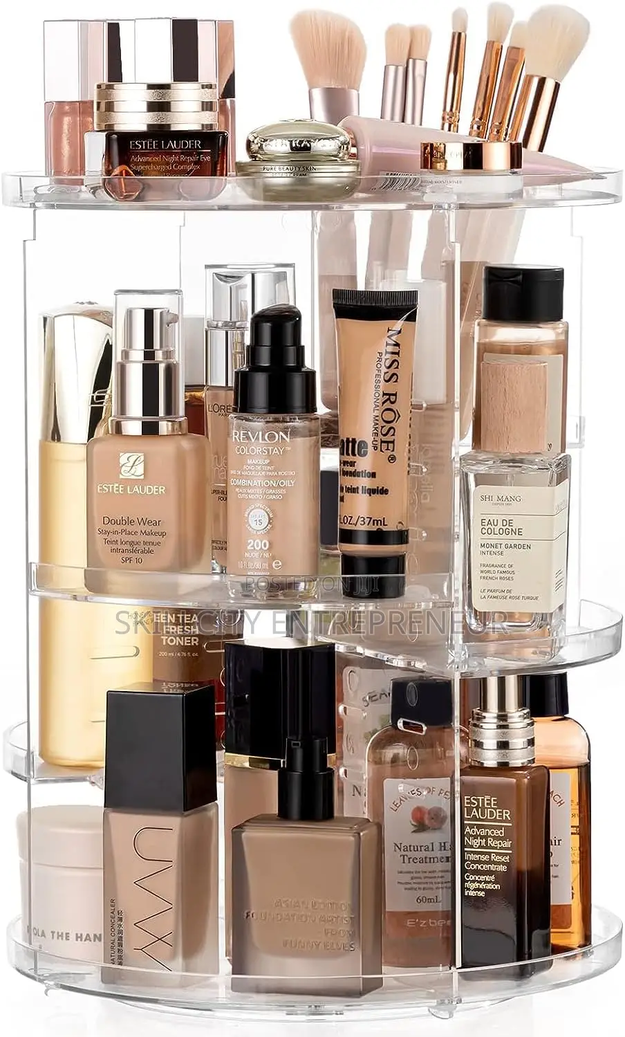 360 Cosmetics Rotative Rack and Storage