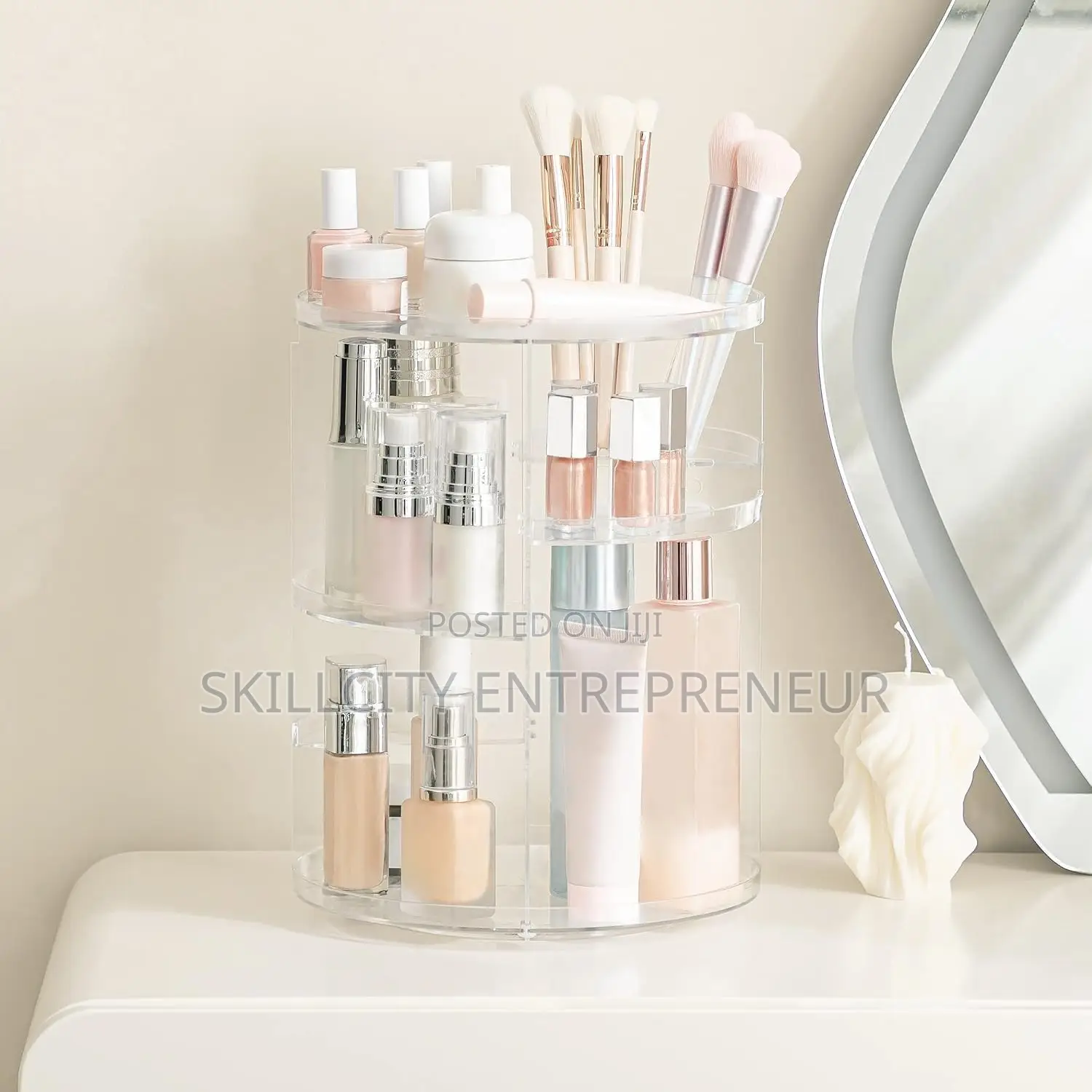 360 Cosmetics Rotative Rack and Storage