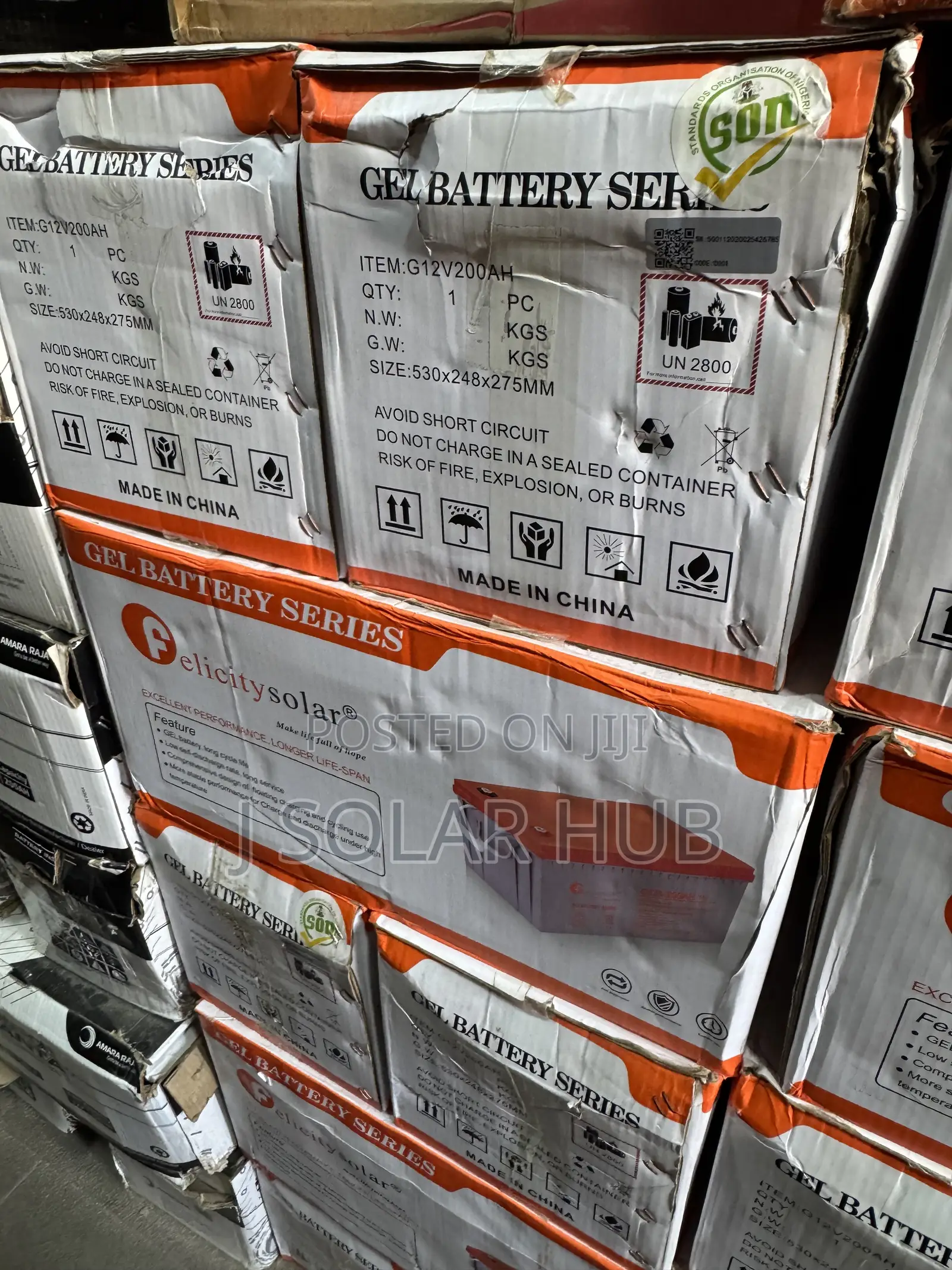 Felicity 200ah Gel Battery