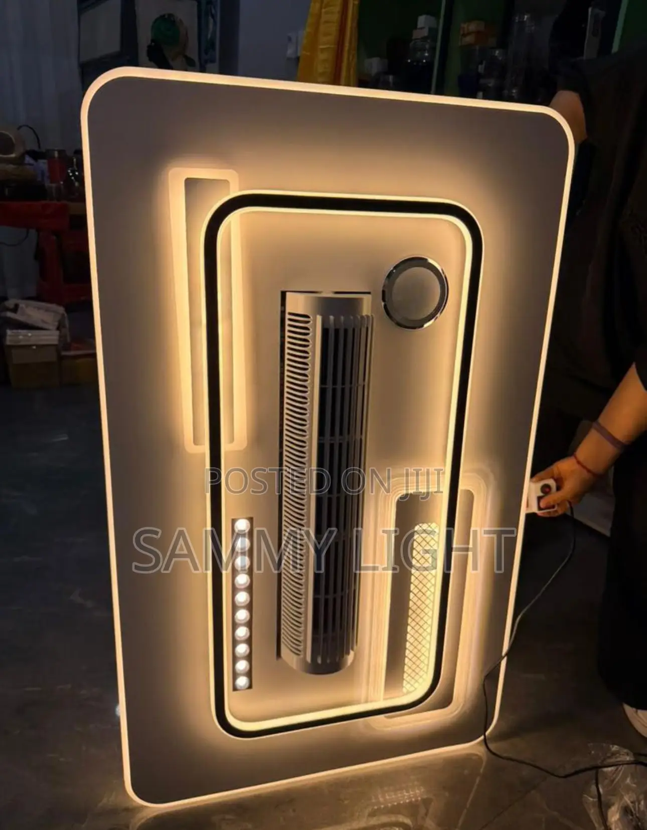 Bladeless Chandelier Fan With Light