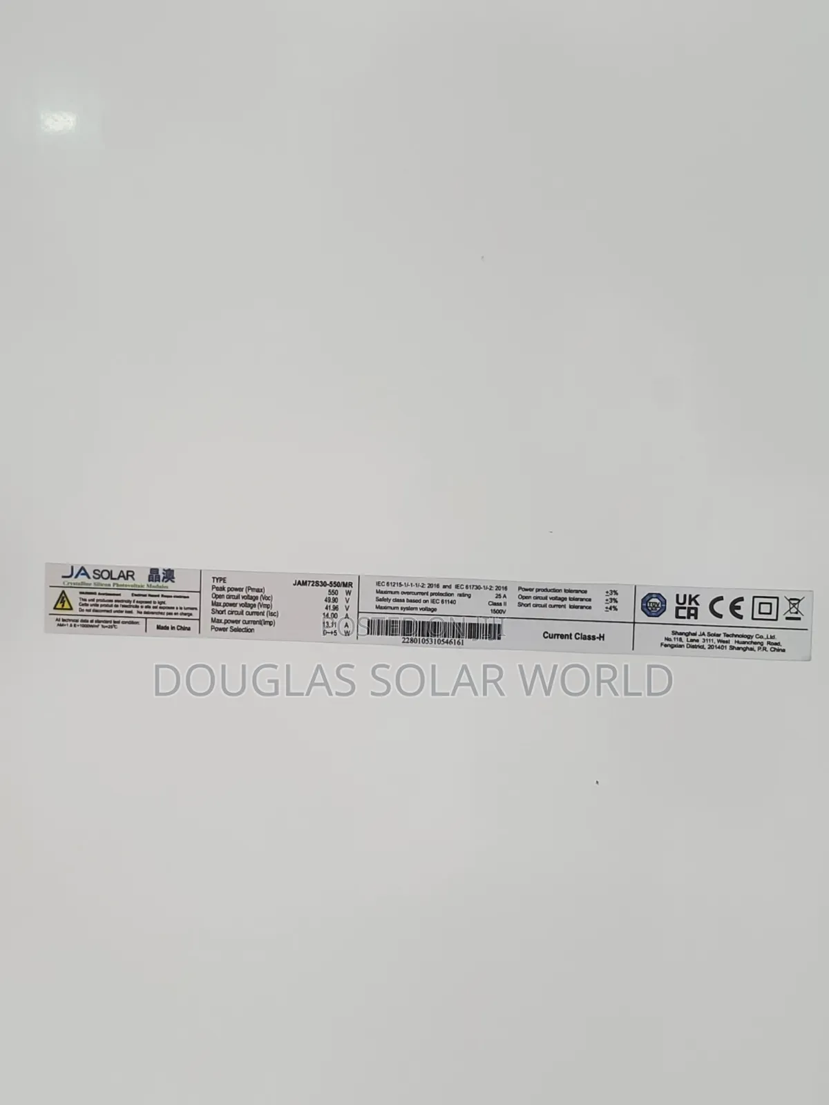 Ja Solar 550w Half Cut Mono Solar Panel