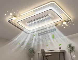 Ceiling Fan Led Chandelier With Remote And Voice Control