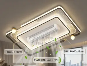 Ceiling Fan Led Chandelier With Remote And Voice Control