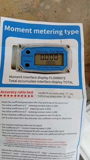 Sales of Digital and Mechanical Flow Meters