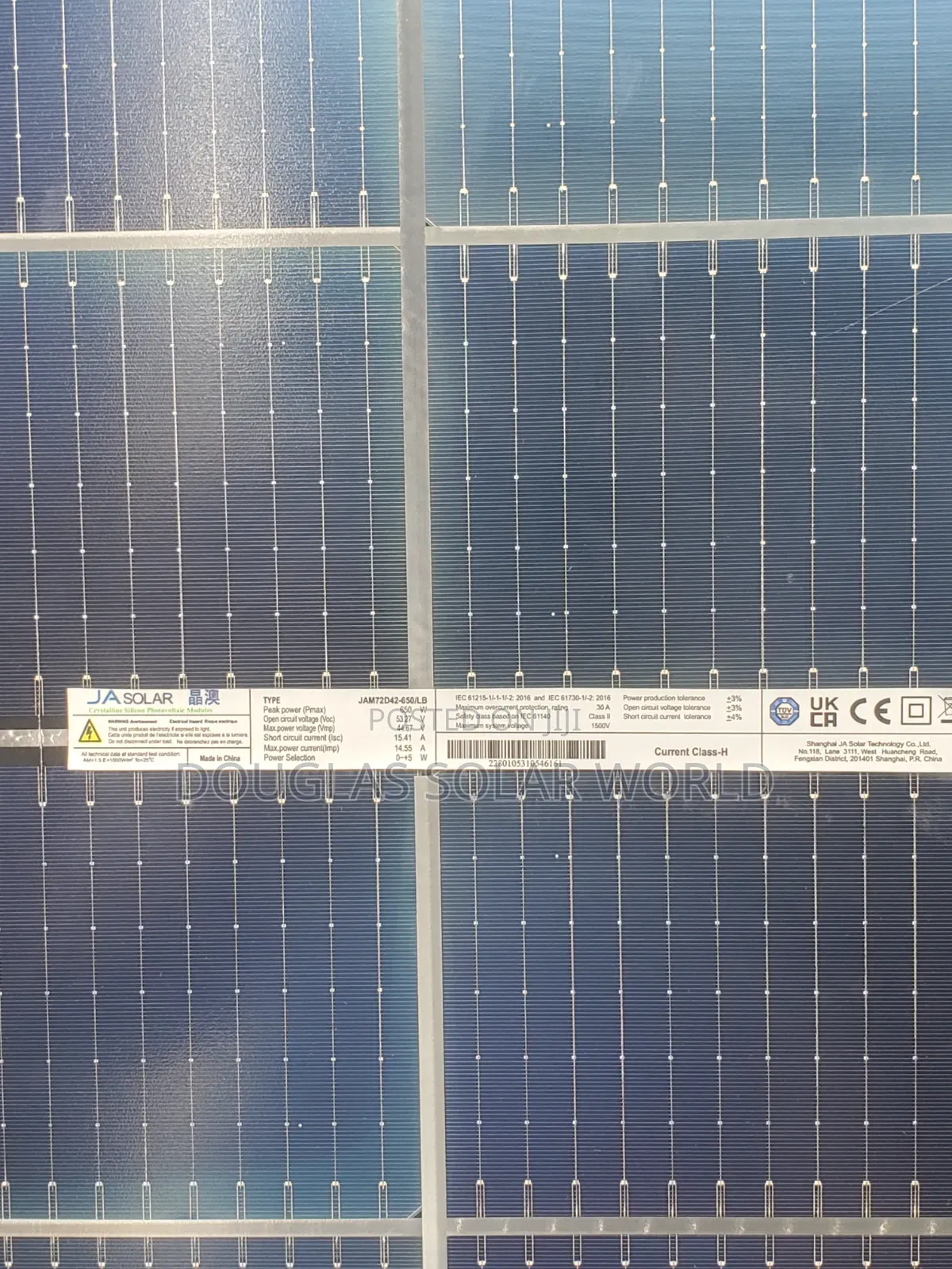 Ja Solar 650w Mono Bifacial Solar Panel