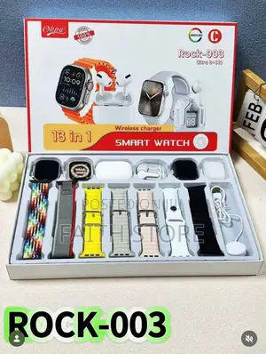 Rock 003 Smartwatch 13-in-1 Set – Ultra 3+ S10 Dual Head Dual Earphon