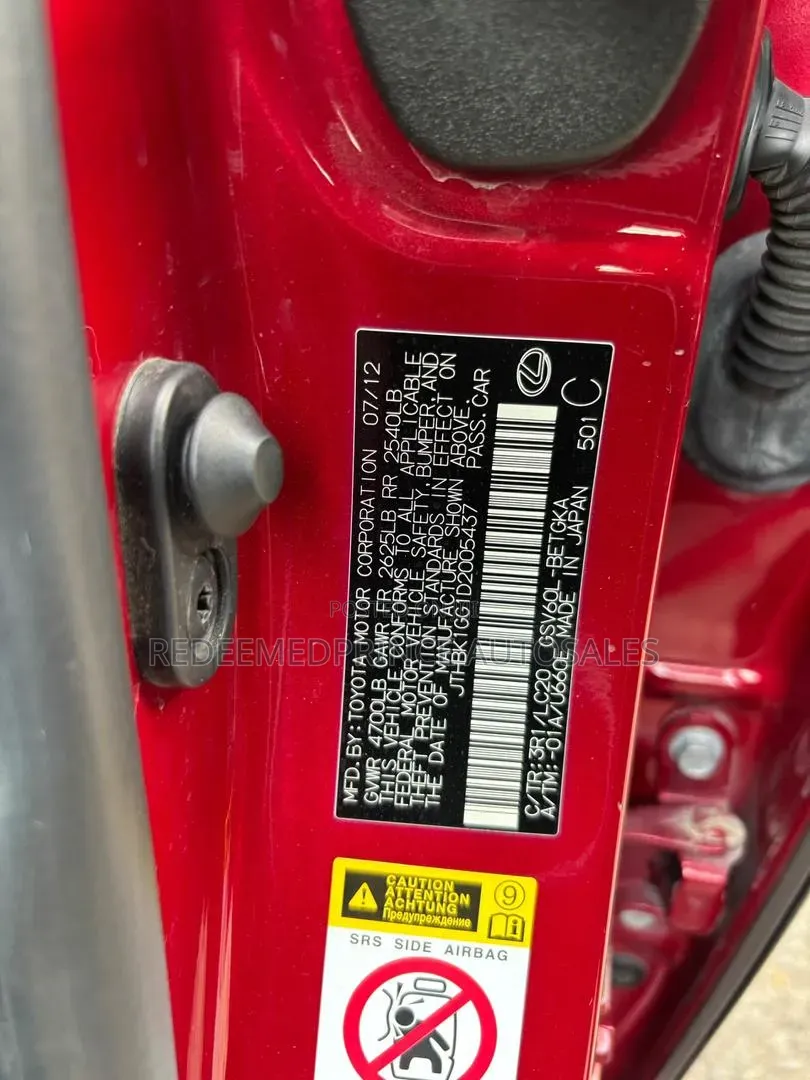 Lexus ES 2013 Red