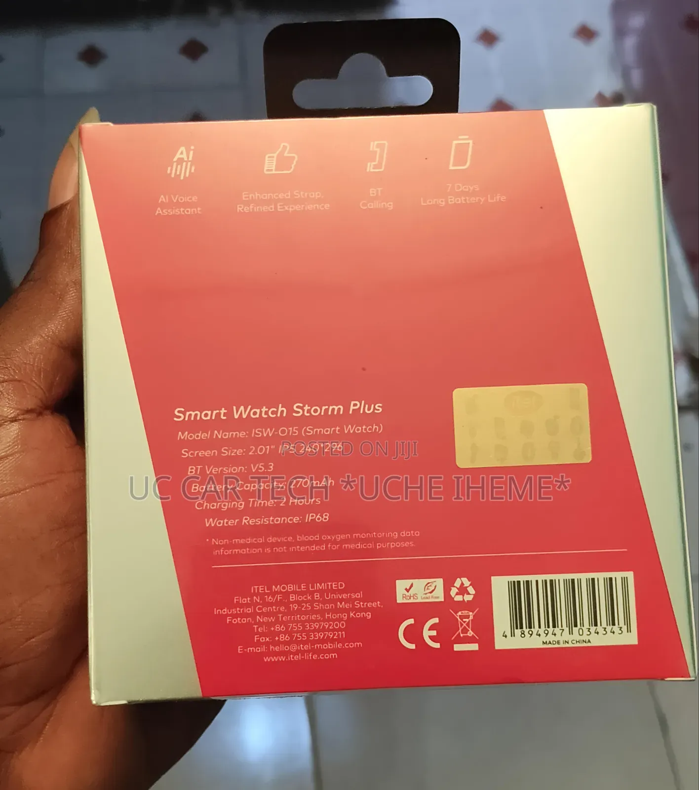 Itel Smart Watch Storm Plus