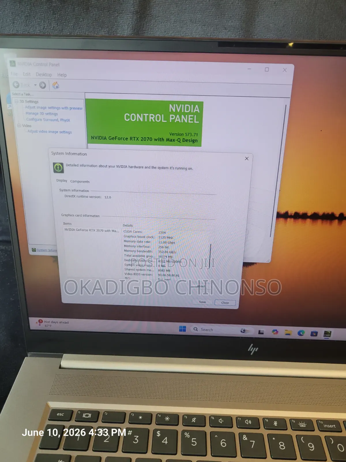 Laptop HP ZBook Create G7 16GB Intel Core i7 SSD 512GB
