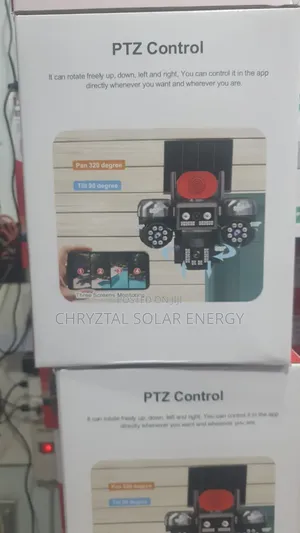 3in1 PTZ Auto/Manual Rotation Solar Camera With 6 Batteries,Mobile App