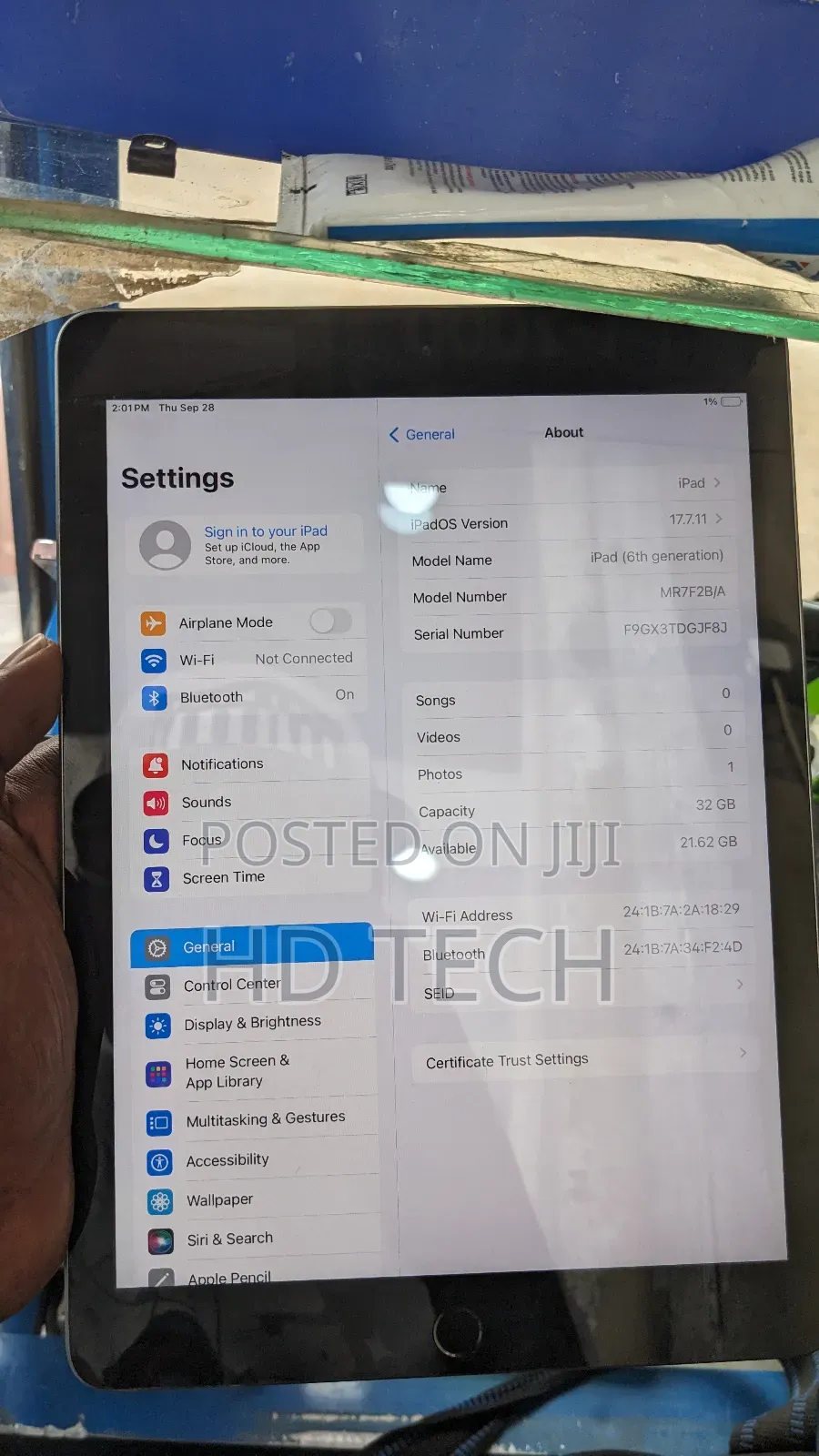 Apple iPad Air 32 GB Silver