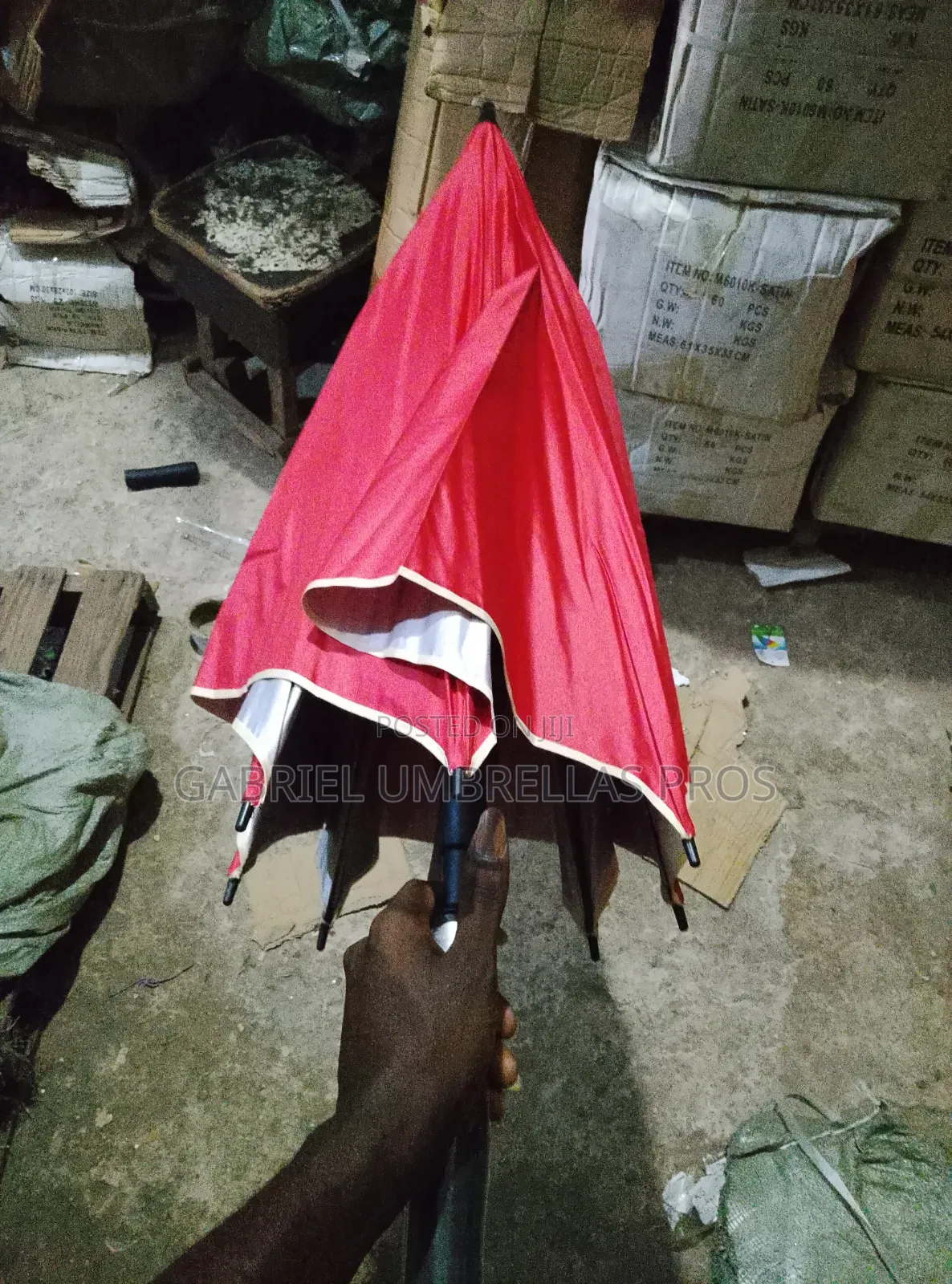 Red Foam Handle Umbrella