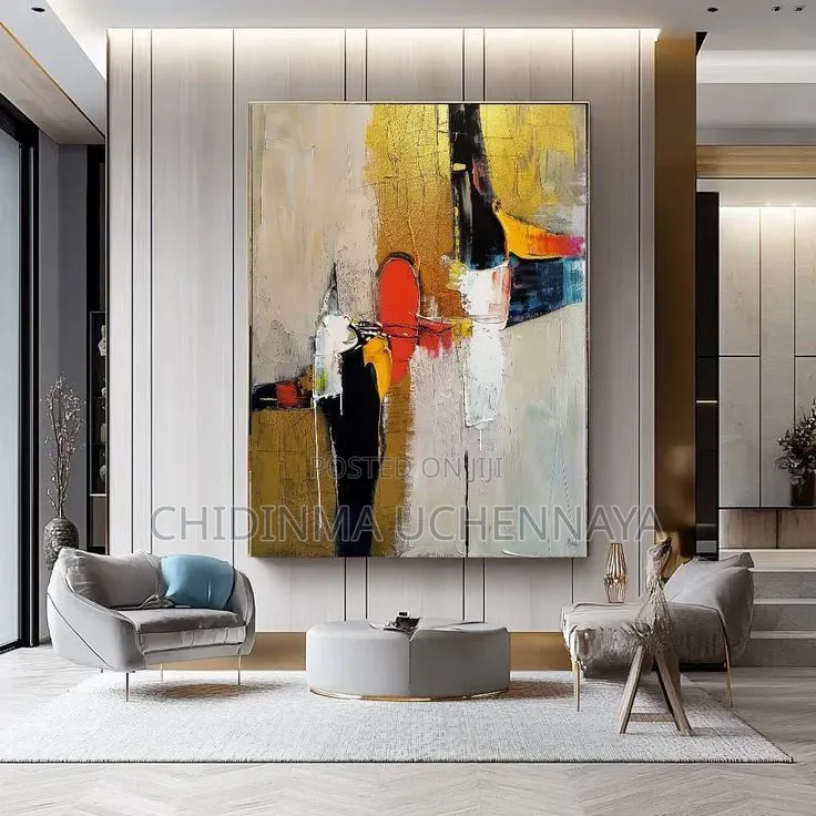 Abstract Figure Printings Modern Canvas Artwork