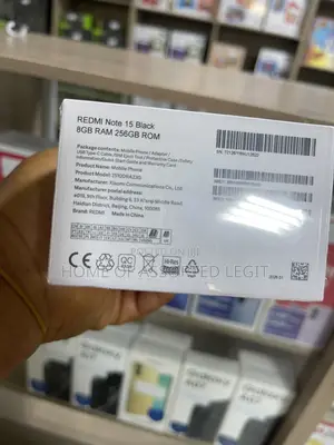 New Xiaomi Redmi Note 15 256 GB Black