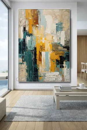 Abstract Oil Printing On Canvas
