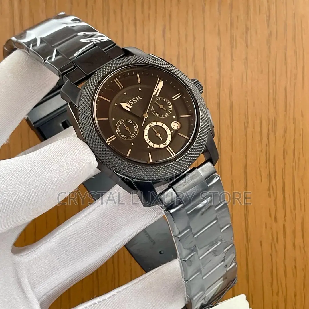 Fossil Quality Luxury Men Automatic Engine Wristwatch