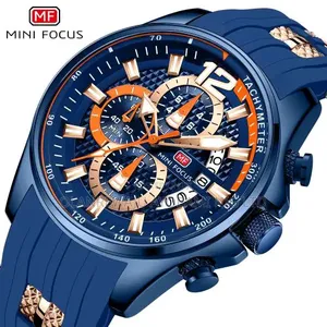 Mini Focus Silicone Strap Wristwatch for Men