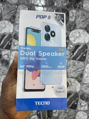 New Tecno Pop 8 64 GB Black