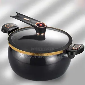 8l Ceramic Non-stick Pressure Pot With Safety Lock Handle