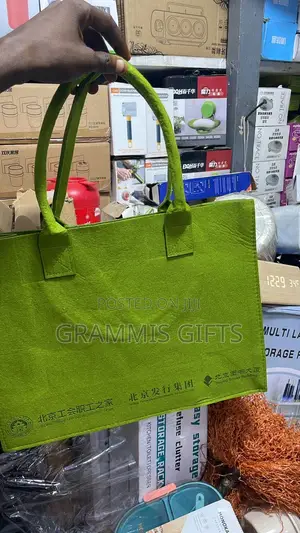 Brown Felt Tote Bag