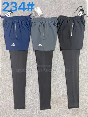 Nike and Adidas Dry Fit Short With Long Tights