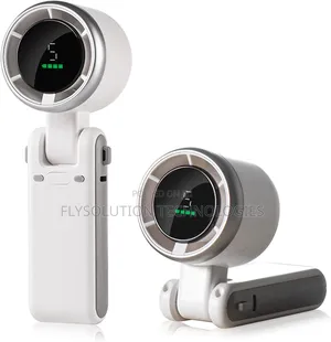 Portable Turbo Fan Rechargeable Led Display Foldable Travel, Outdoor