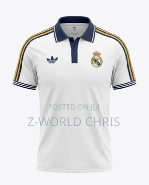 Real Madrid Official Conference White Polo Shirt