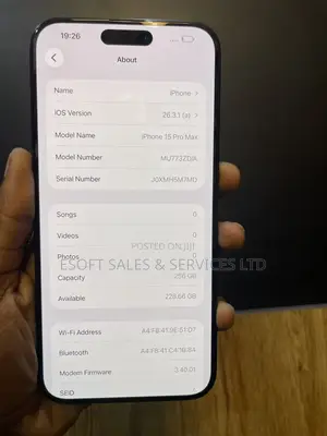 Apple iPhone 15 Pro Max 256 GB Black