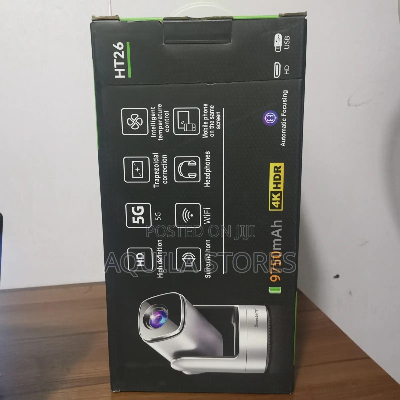 Smartbarry Ht26 Portable Rechargeable Projector