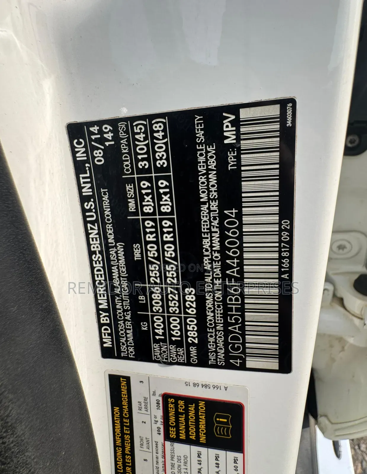 Mercedes-Benz M Class 2015 White