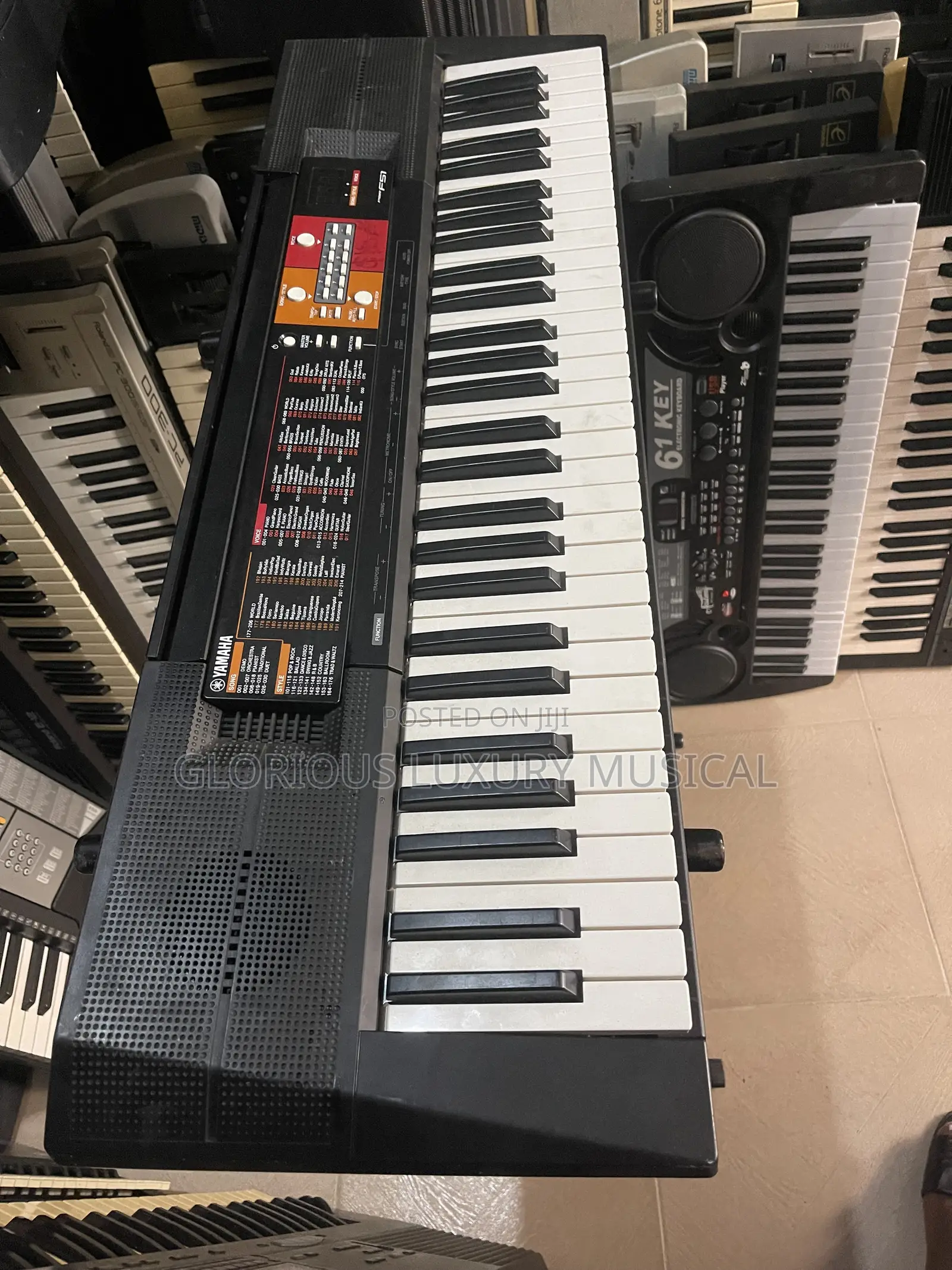 Direct Uk Used Keyboard Yamaha Psrf51