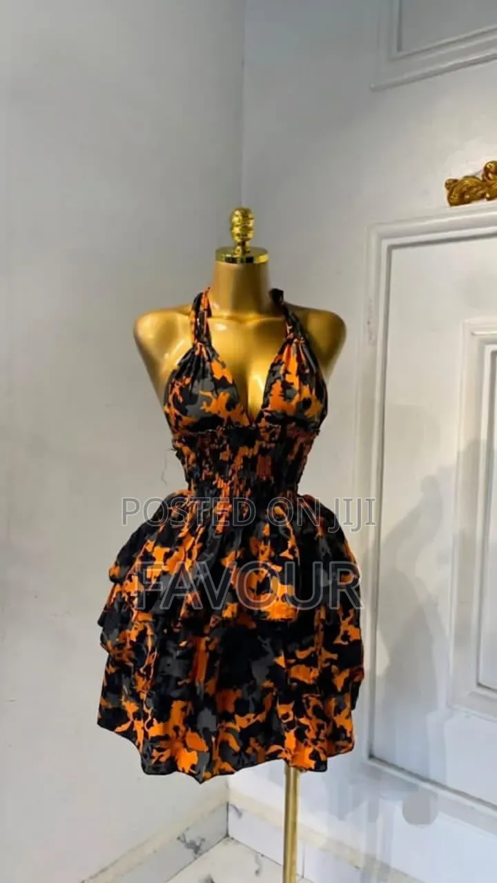 Short Backless Gown