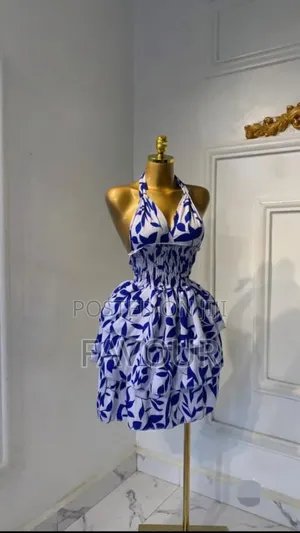 Short Backless Gown