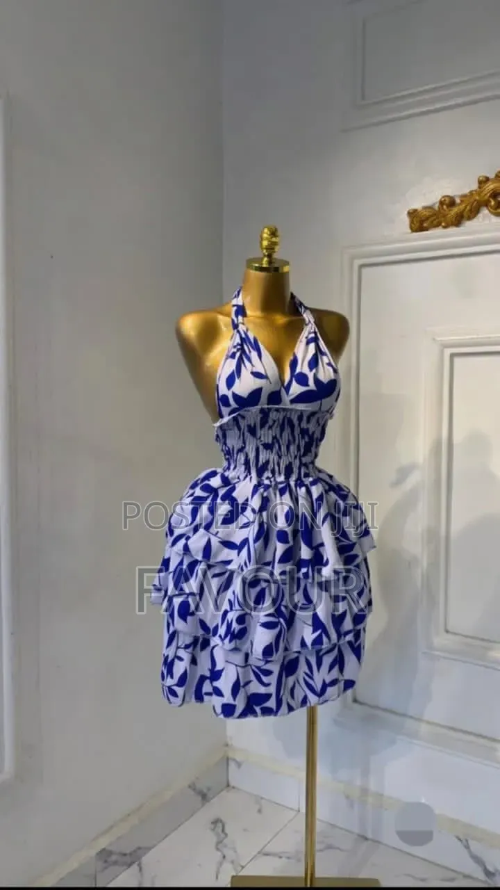 Short Backless Gown
