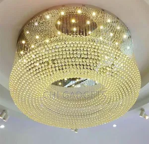 Modern Crystal Raindrop Chandelier / Round Raindrop Crystal Chandelier