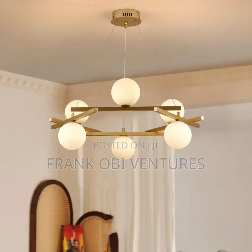 Frosted Balls Chandeliers
