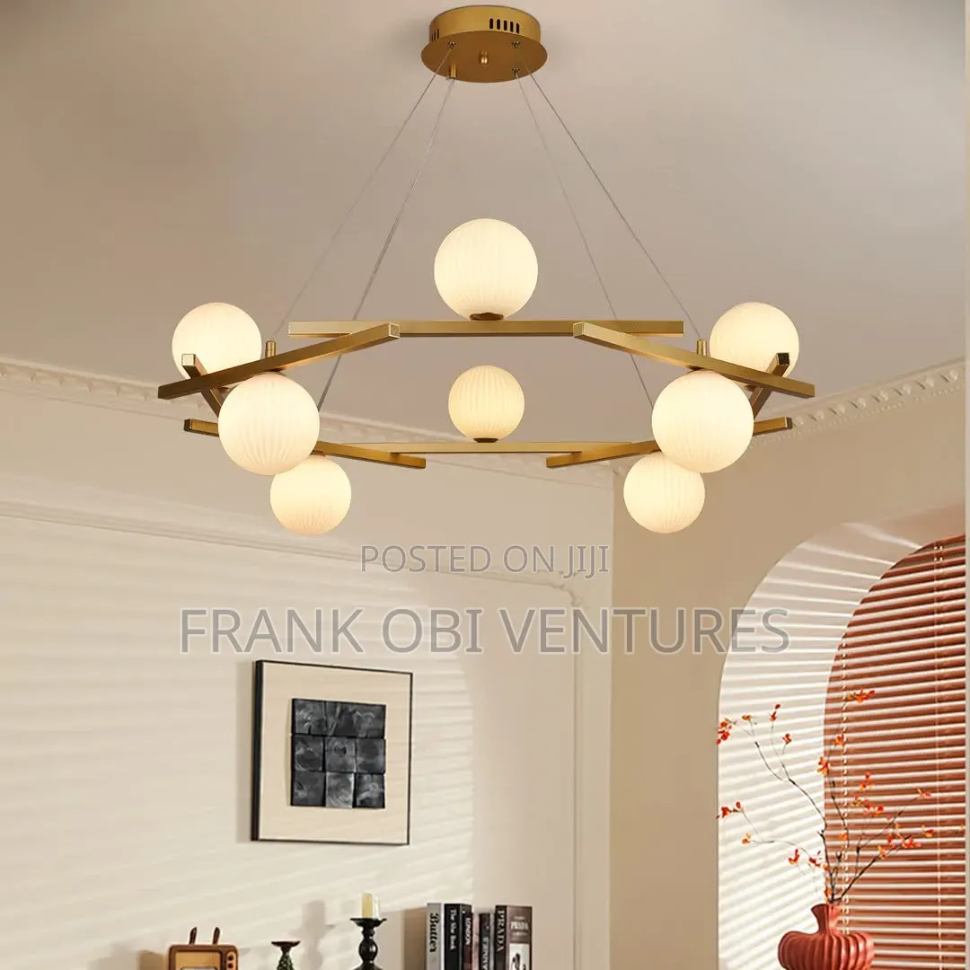 Frosted Balls Chandeliers