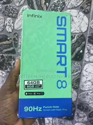 New Infinix Smart 8 64 GB Black
