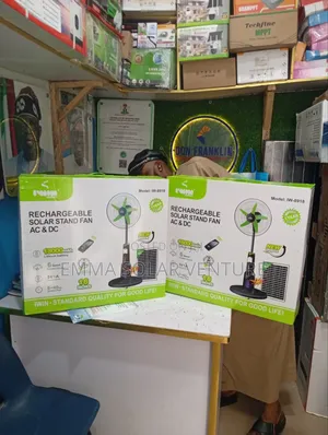 18 Inches Rechargeable Solar Standing Fan