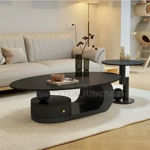 Contemporary Luxury Center Table and Side Stool