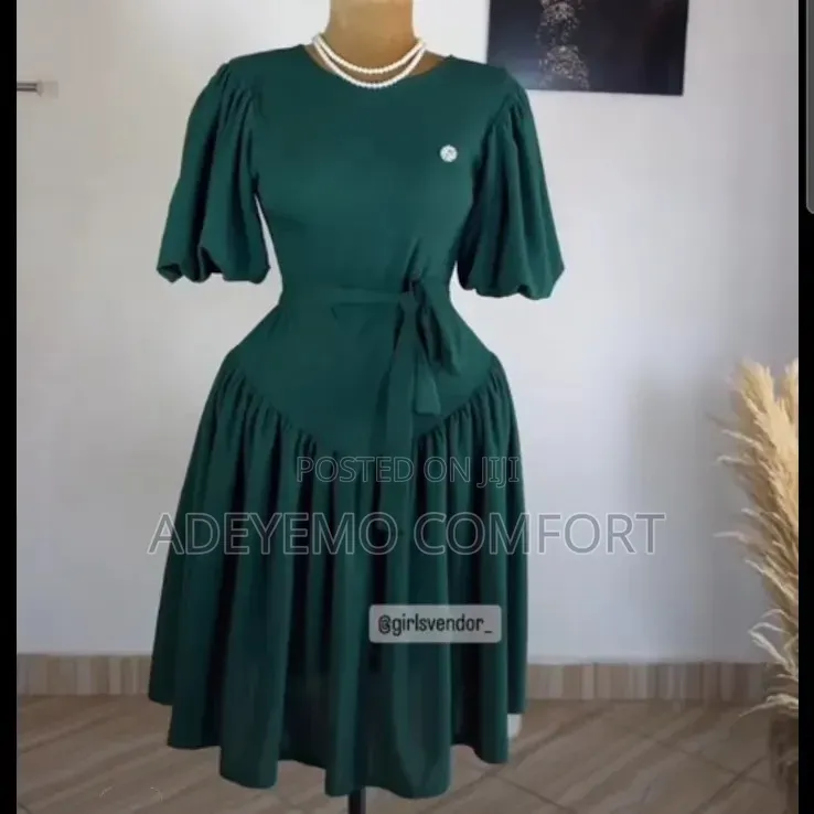 Green Flare Dress