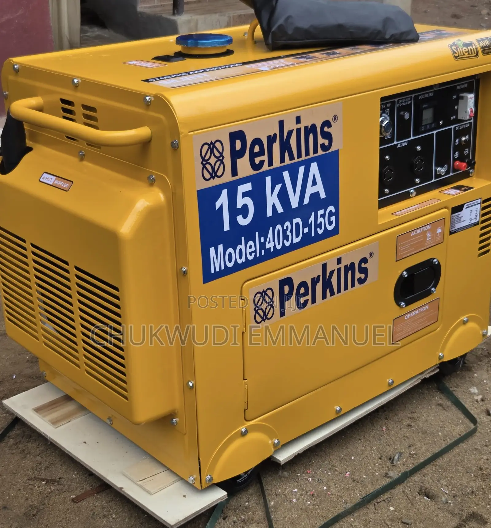 Fuel-Efficient 15kva Perkins Soundproof Generator Set