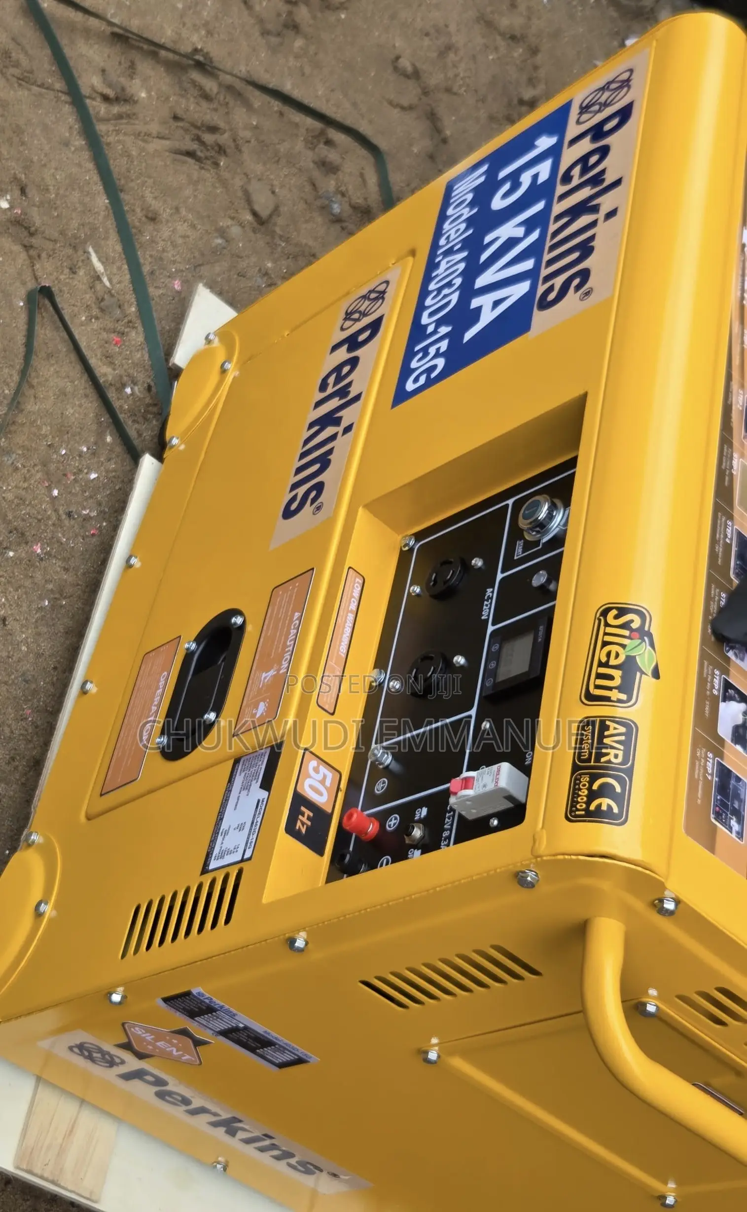Silent Running 15kva Perkins Diesel Generator Set
