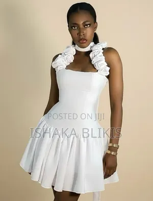 Short White Party Gown for Women
