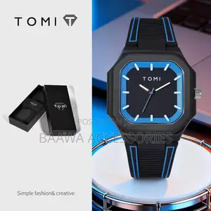 Tomi Square Sport Silicone Men's Watch